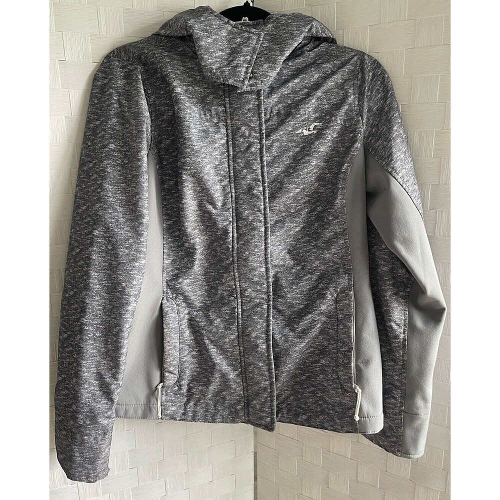 Hollister All-Weather Jacket Hooded Full Zip Fleece Lined Coat Women’s Large